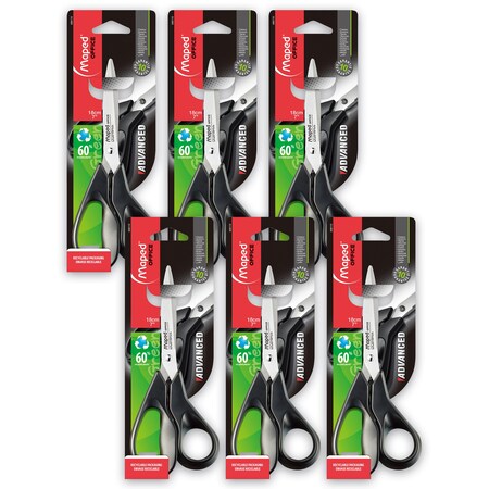 Maped Soft Grip "Precision" 7" Scissors - 70% recycled plastic